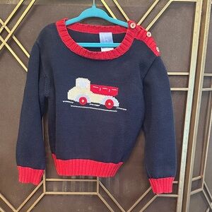 Bella Bliss sweater / pullover construction truck - 4 - EUC
